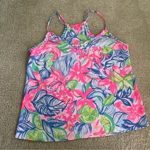 Lilly Pulitzer size medium lightweight tank top adjustable straps preowned